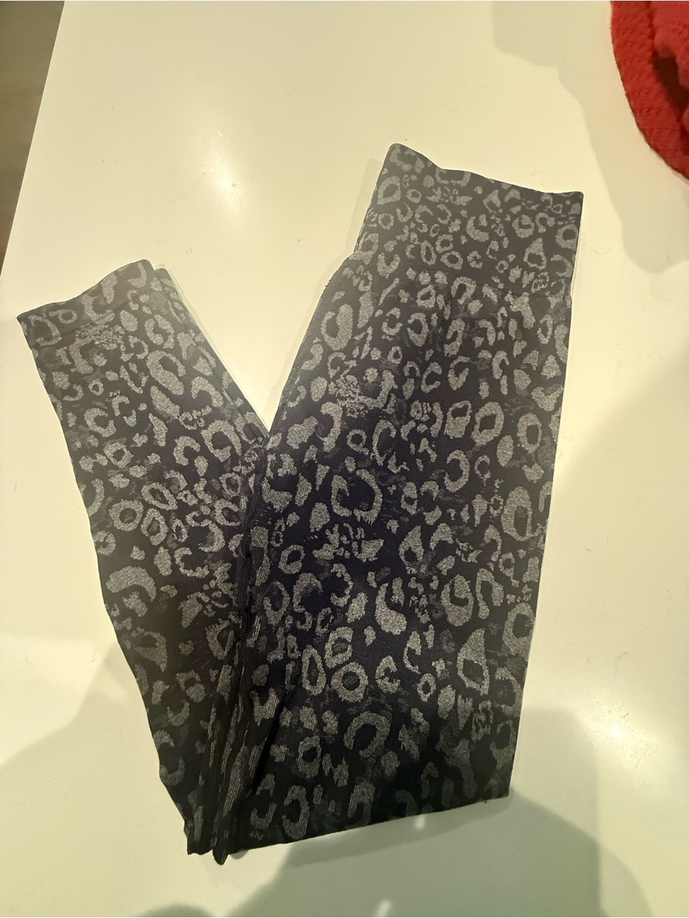 lululemon athletica Gray and Charcoal Leopard Print Leggings